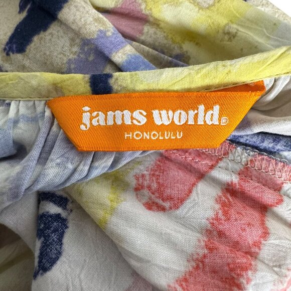 Jams World ARIANA Midi sundress Dress size Small Bistro Print W3104 coffee lover - Picture 5 of 9